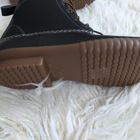 New Solo Harry Black Duck Boots left 10/right 12